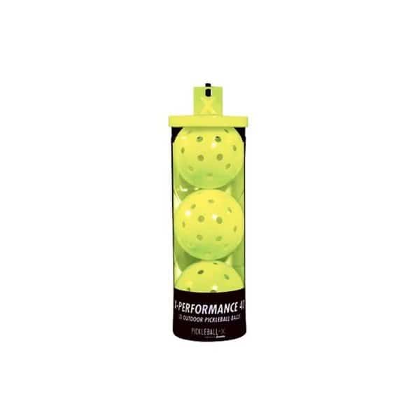 X-Performance 40 Outdoor Pickleballs - Yellow, 3 Piece