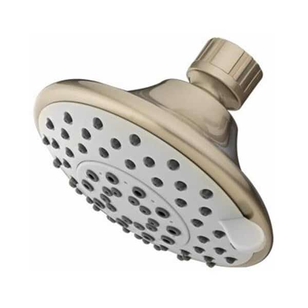 Showerhead Fixed-Mount Plastic 5-SettingsBrushed Nickel