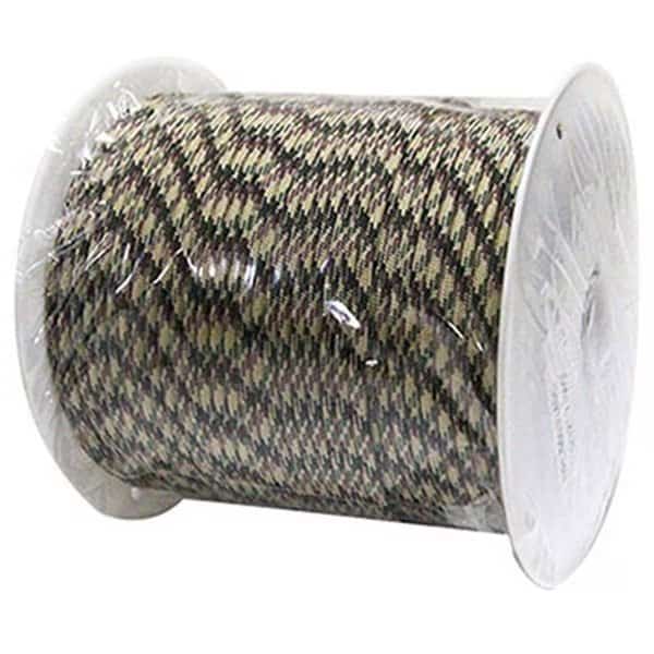 0.15 in. x 400 ft. Camouflage Military Grade 550 Paracord, Bulk Reel