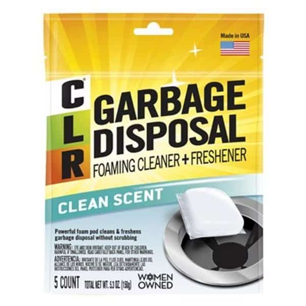 Jelmar 235769 Clear Garbage Disposal Foaming Cleaner & Freshener Pods; Pack of 5