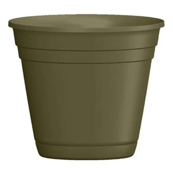 ATT Southern 256854 8 in. Riverl Planter; Olive Green