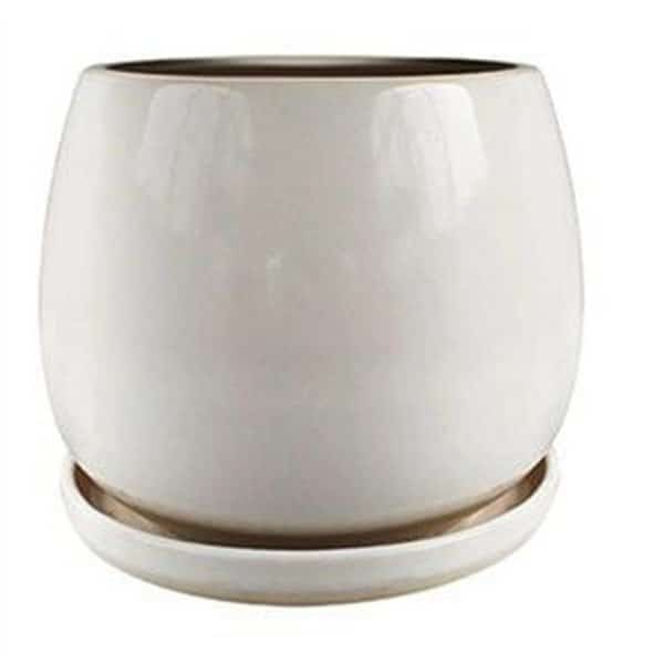 Trendspot 256530 8 in. Brook Artisan Pot; Cream White - Pack of 2, Trendspot, Mfr#: 256530