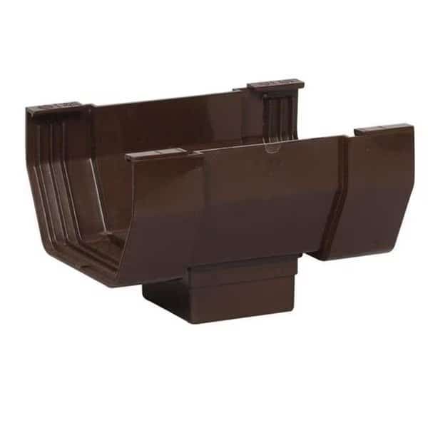 Amerimax Home Products 268443 5 in. Center Drop Outlet; Brown