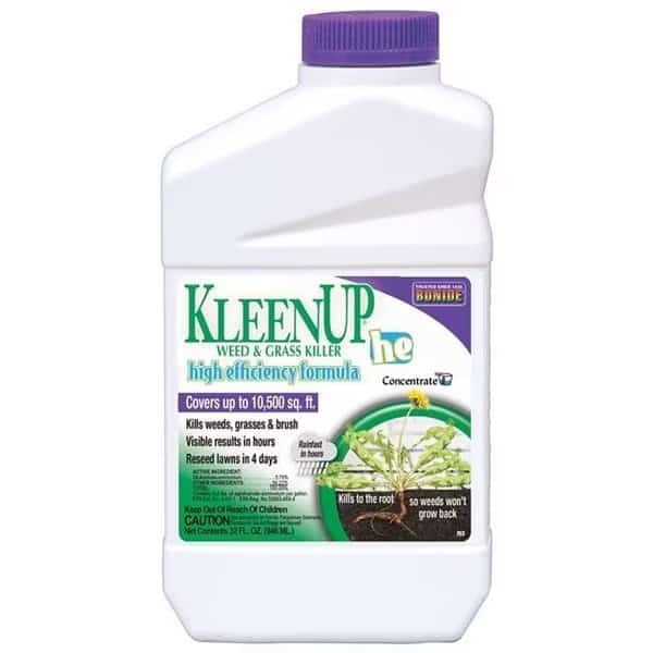 Bonide 273143 32 oz Grass & Weed Killer Concentrate; Brown