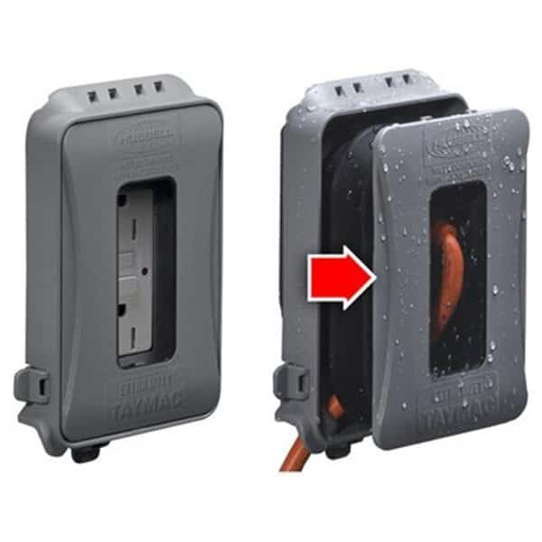 Outlet Cover 1 Gang ExpandableGray