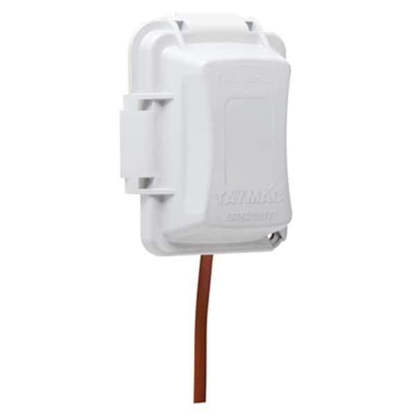 White 1 Gang Standard Outdoor or Outer Cover