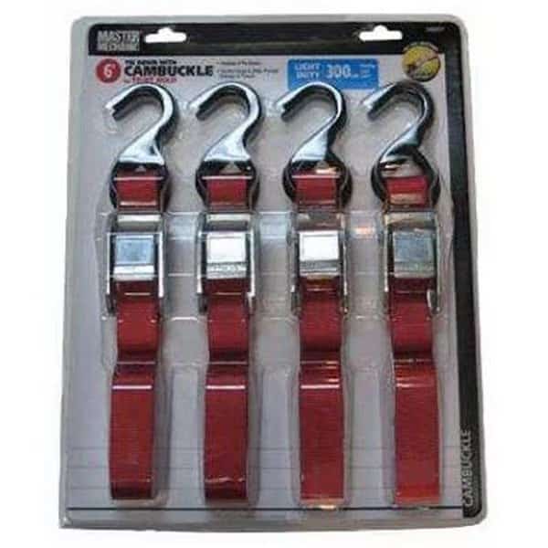 Trade of Amta 548907 1 in. x 6 ft. Cam Buckle Tie Down - Pack of 4