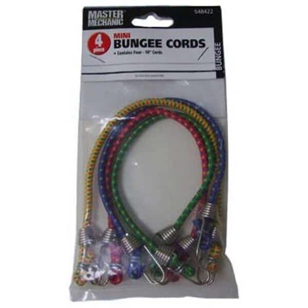 Trade of Amta 548422 10 in. Mini Bungee Cords - Pack of 4