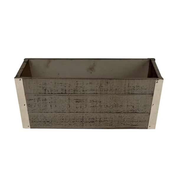 8134-D6-WW 13.5 in. Distressed Wood Planter