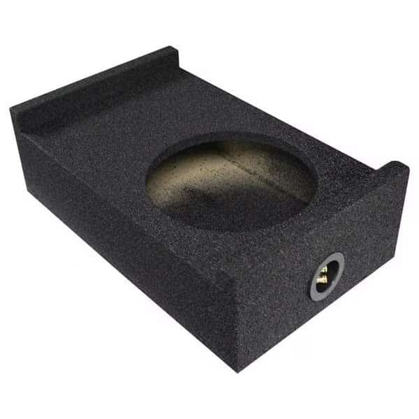Qpower QBSHALLOW10DF Single 10 in. Universal Downfire or Behind the Seat Emplty Enclosure