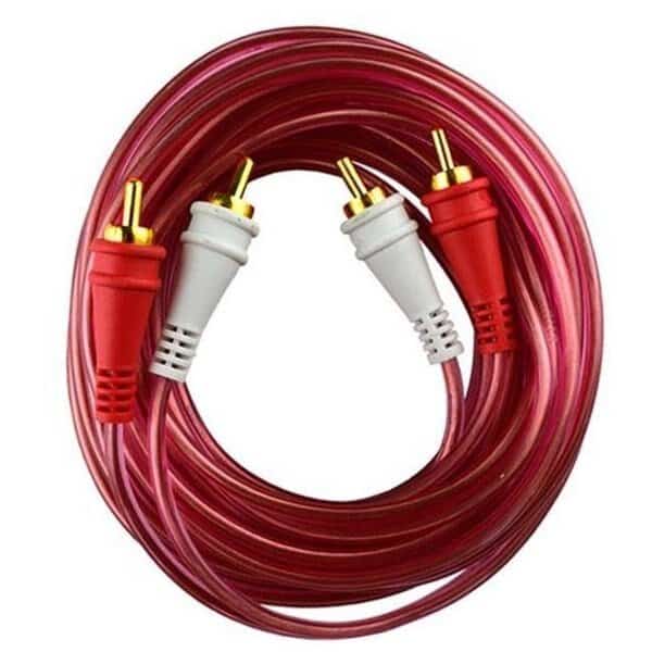 Nippon AMPG25 25 ft. Audiopipe OFC Clear Installer Series RCA Cable
