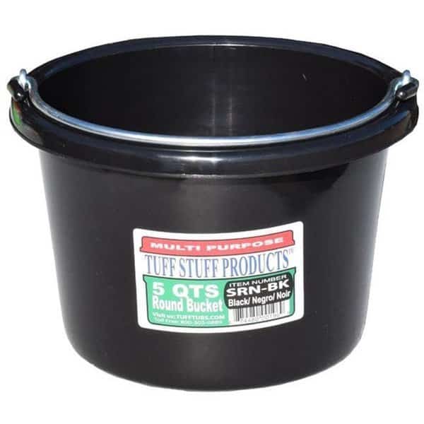 Tuff Stuff Products SRNRD 5 qt. Round Bucket; Red