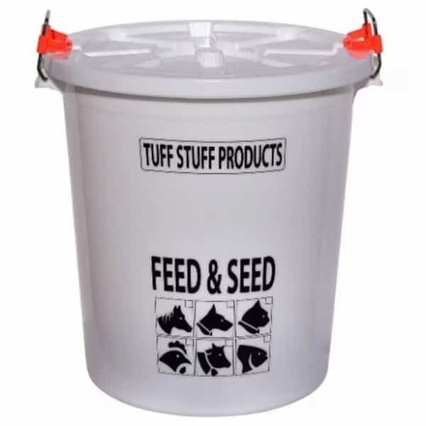 Tuff Stuff Products FS7 7 gal & 25 Pounds Hd Feed & Seed Storage with Locking Lid