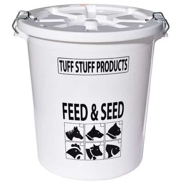 Tuff Stuff Products FS12 12 gal & 50 lbs Hd Feed & Seed Storage with Locking Lid