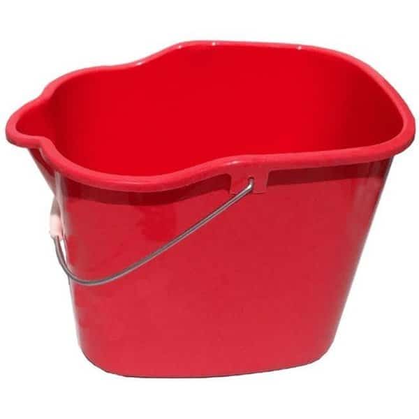 Tuff Stuff Products SB17RD 17 qt. Square Utility Bucket; Red