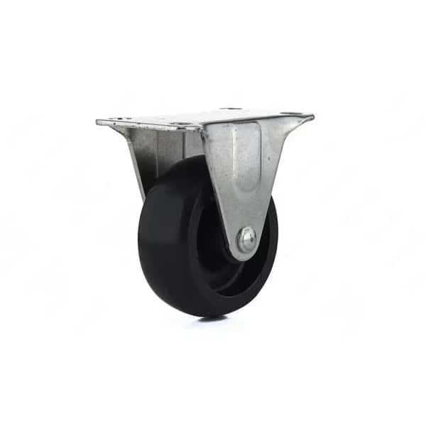 25 in General Duty Polypropylene Rigid Caster Black