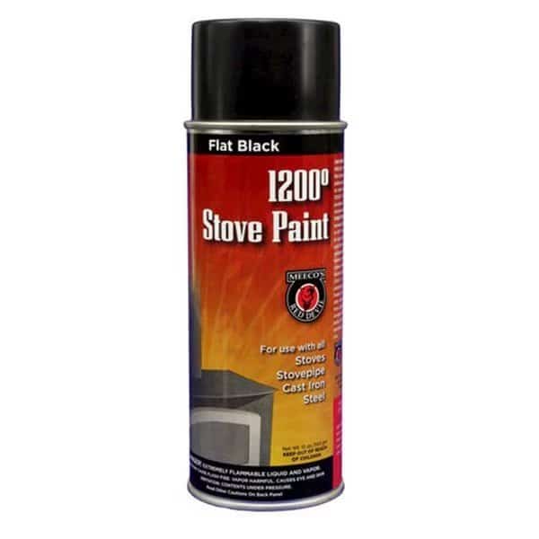 Spray Stove Paint 12 oz Flat - Black