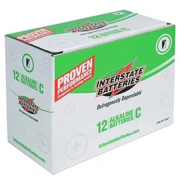 Interstate Batteries DRY0192 Alkaline Battery C - 12 Count