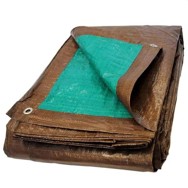 8 ft x 10 ft Tarp, Brown/Green