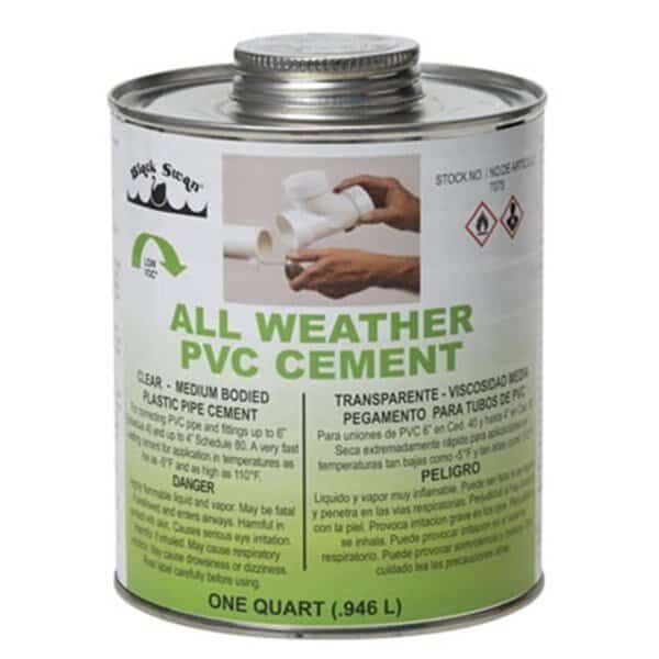 All Weather PVC Solvent Cement, Clear - 16 oz