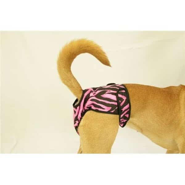 Seasonals 41118TGR Washable Female Dog Diaper; Tiger - Fits Queen