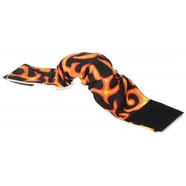 Seasonals 41210HFL Washable Male Dog Belly Band; Hot Flames - Small