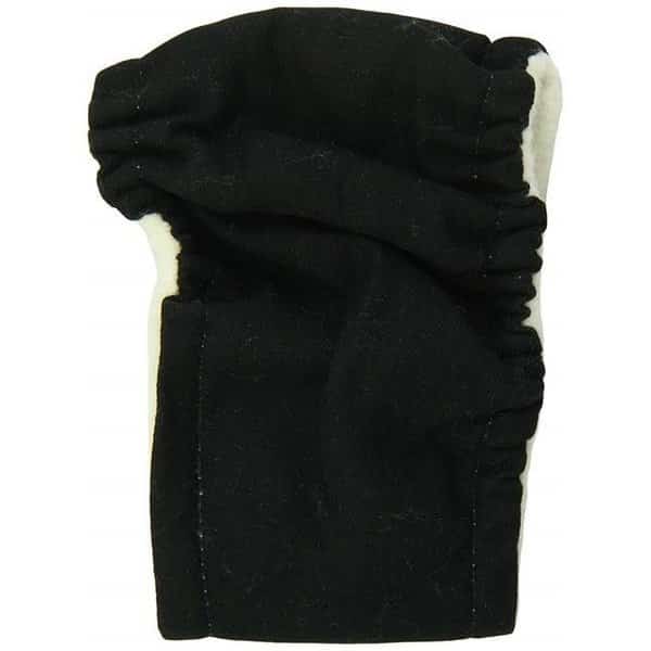 Seasonals 41216BLK Washable Male Dog Belly Band; Black - Extra Large