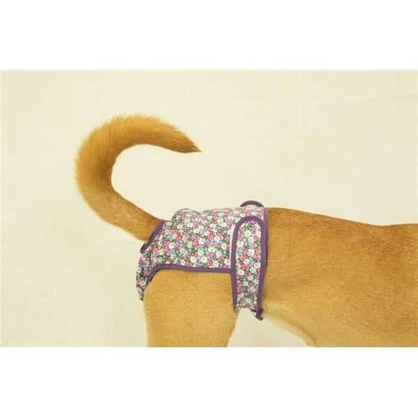 Seasonals 41112PRP Washable Female Dog Diaper; Purple - Medium