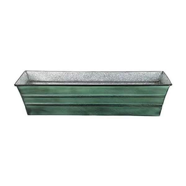 Achla C-08 5"x 22" x 6" Galvanized Tin Window Box
