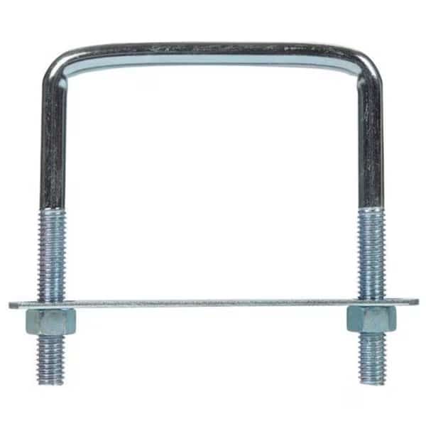 02-3453-621 Square Bend U-Bolt Zince  0.375 x 3.7 x 4 in. - pack of 5
