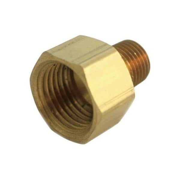 0.25 in. FPT x 0.25 in. FPT Pipe Reducer Coupling in Lead Free Yellow Brass - pack of 5