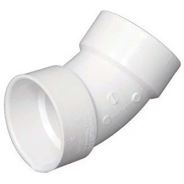 Charlotte Pipe w/ Foundry PVC003211400HA PVC-Dwv 45 deg Elbow  4 in.