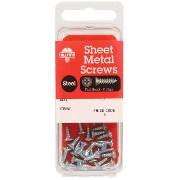 Wood Screw, Steel 10 PK