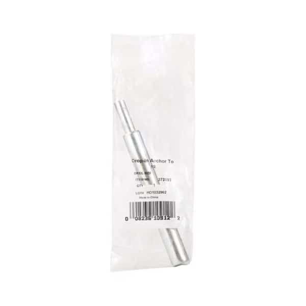 Short Drop-In Anchor, 1/2" Dia, 5.5 inch L, Carbon Steel