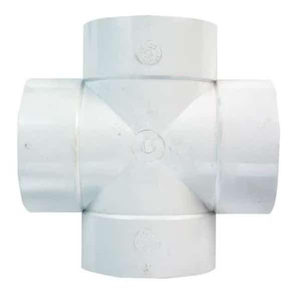 Plastic Trends P179 PVC Cross Tee  4 in.