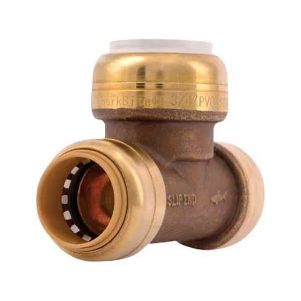 UIP371A PVC Push-to-Connect Slip Tee  0.75 x 0.75 x 0.75 in.