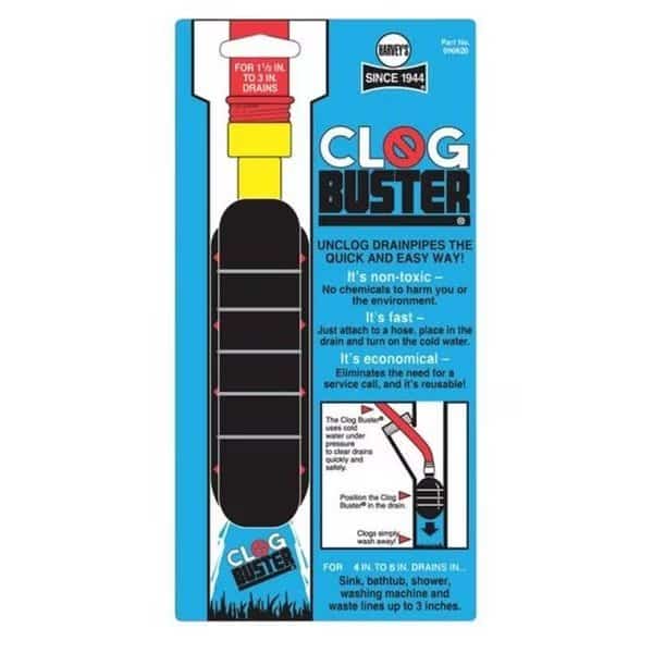 Harveys 090620 Clogbuster Toilet Plunger  4 to 6 in.