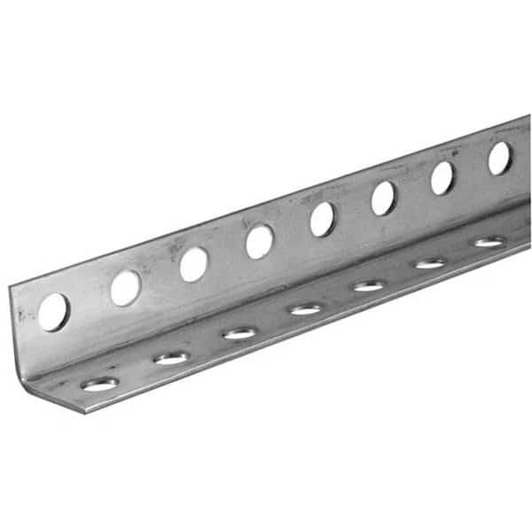 11136 1.25 x 1.25 x 36 in. Perforated Angle in Carbon Steel