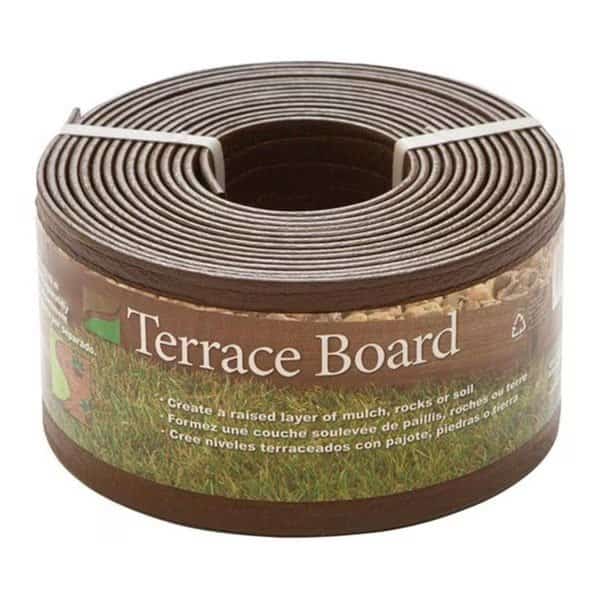94440 Terrace 4 in. x 40 ft. Black Board Landscape Edging