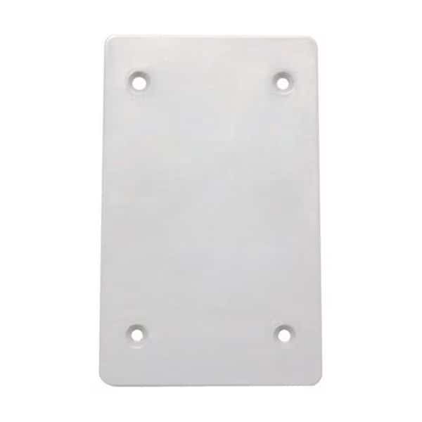 Electrical Box Cover, 1 Gang, Rectangular, Blank Cover