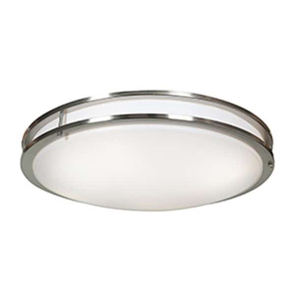 20467LEDD-BS-ACR Solero LED 24 in. Brushed Steel Flush Mount Ceiling Light