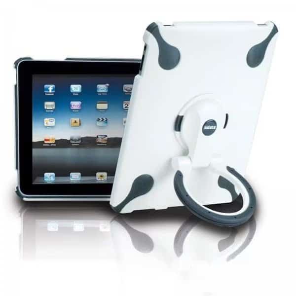 Aidata USA ISP002WG Spin Stand / Multi-Function iPad Stand - White/Gray