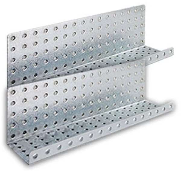 Alligator Board ALGSHELF3x16GALV 3 in. L x 16 in. W Metal Pegboard Shelves - Pack of 2