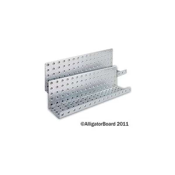 Alligator Board ALGSHELF5x16GALV 5 in. L x 16 in. W Metal Pegboard Shelves - Pack of 2
