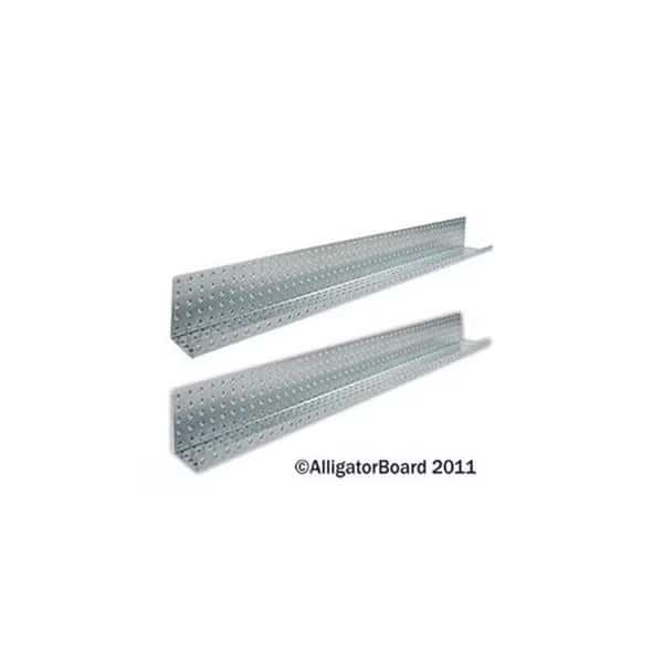Alligator Board ALGSHELF5x48GALV 5 in. L x 48 in. W Metal Pegboard Shelves - Pack of 2