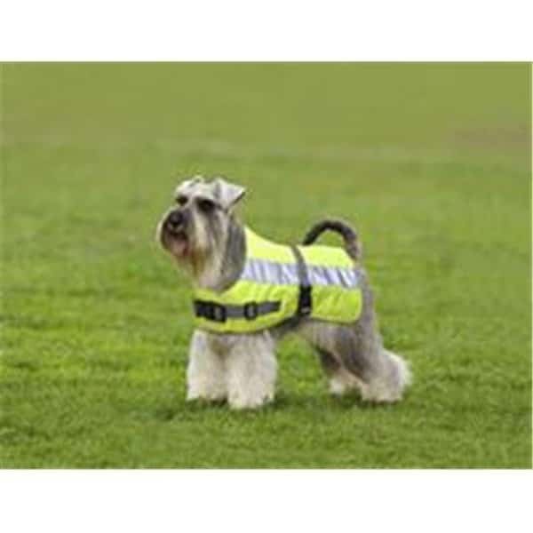 American Pet Diner 100DFHV016 Flectalon Dog Jacket Hi-Viz 16 in.