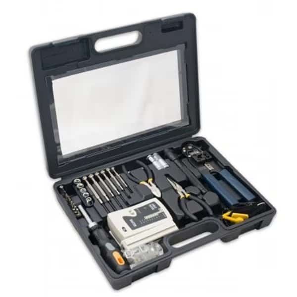 SYBA SY-ACC65047 Accessory 50 Piece Computer Network Installation Tool Kit with Multi-Module Cable Tester