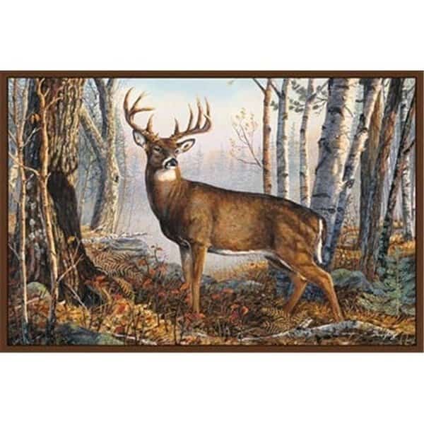 Custom Printed Rugs WHITETAIL Whitetail Wildlife Rug