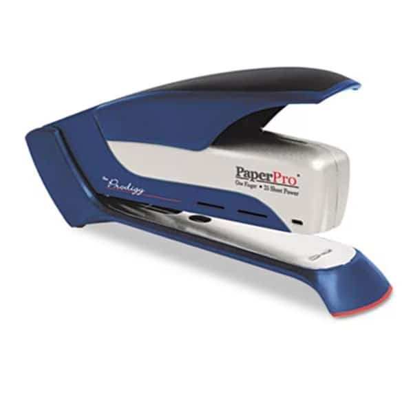 Prodigy Spring Powered Stapler 25-Sheet Capacity Blue/Silver