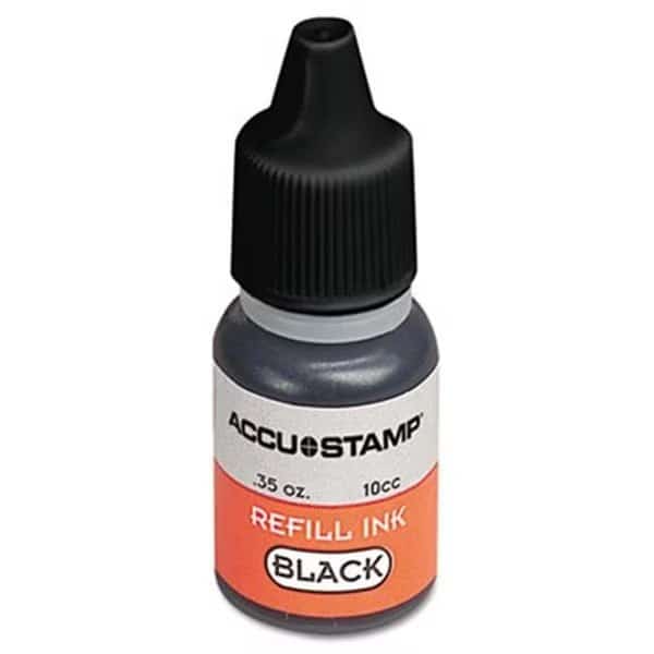Consolidated Stamp 090684 ACCU-STAMP Gel Ink Refill; Black; 0.35 oz Bottle